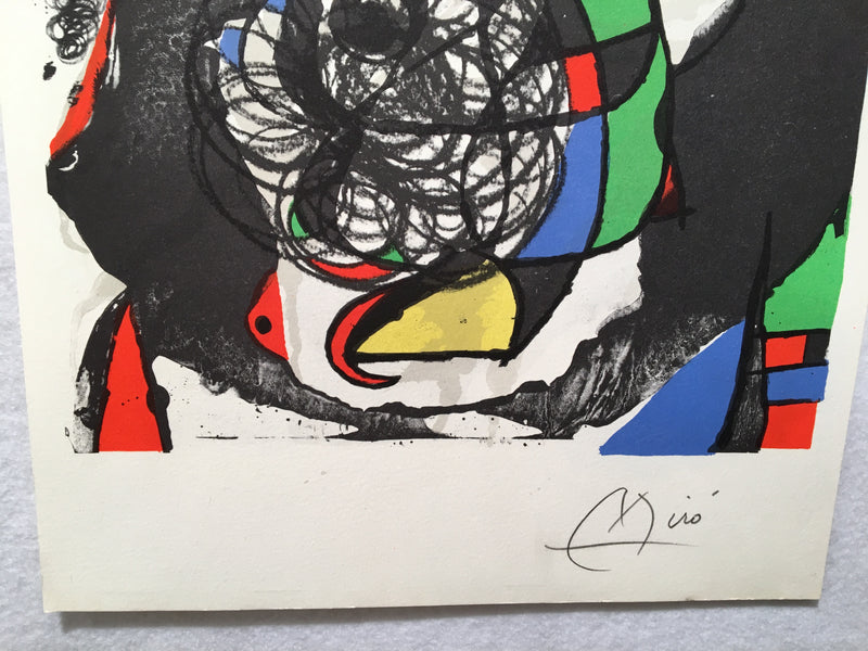 Joan Miro "Les Revolutions Sceniques du XX Siecles II" Signed Lithograph   - TvMovieCards.com
