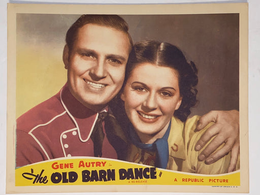 R1940s The Old Barn Dance Lobby Card 11 x 14 Gene Autry, Smiley Burnette   - TvMovieCards.com