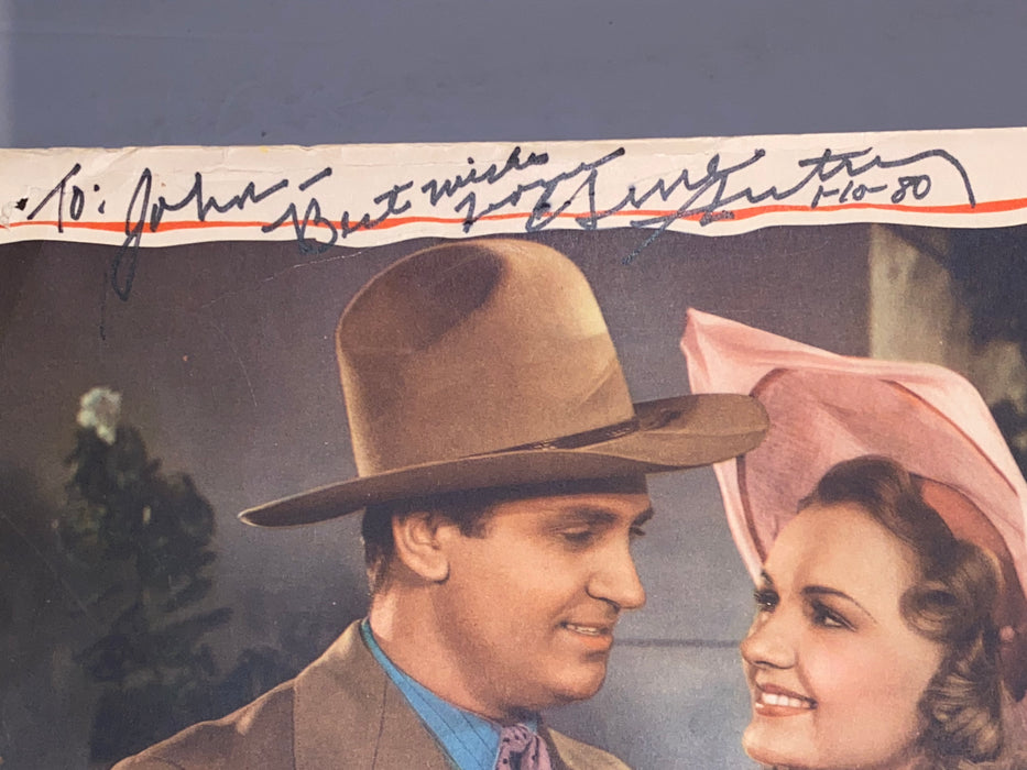 1941 The Singing Hill Lobby Card 11x14 Signed Gene Autry Autograph Virginia Dale   - TvMovieCards.com