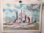 1959 Donald Art Co NY Lithograph Art Print Unsigned No 2970   - TvMovieCards.com