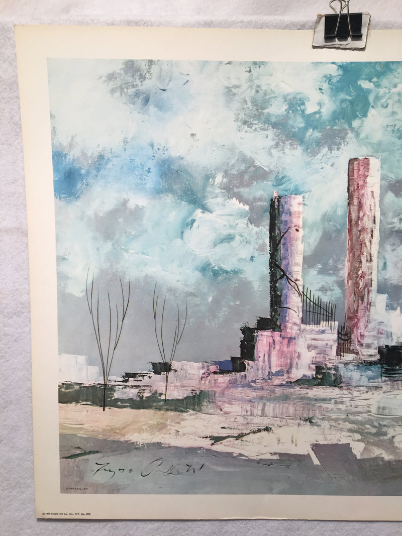 1959 Donald Art Co NY Lithograph Art Print Unsigned No 2970   - TvMovieCards.com