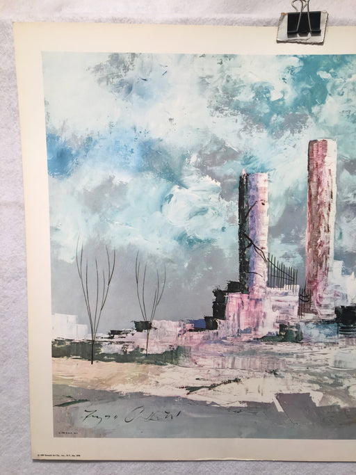 1959 Donald Art Co NY Lithograph Art Print Unsigned No 2970   - TvMovieCards.com