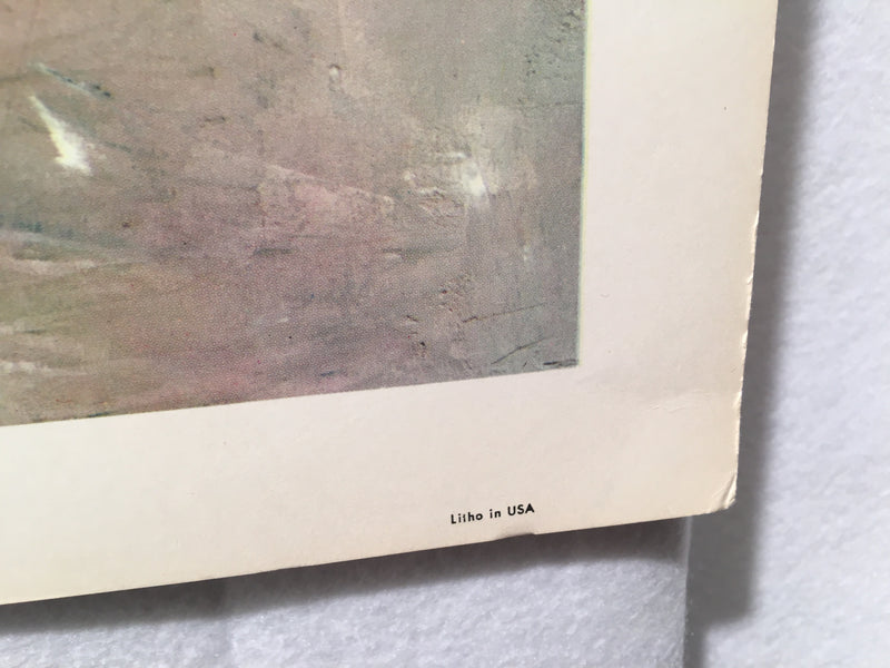 1959 Donald Art Co NY Lithograph Art Print Unsigned No 2970   - TvMovieCards.com