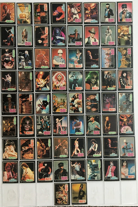 Rock Stars Vintage Trading Card Set 66 Cards Donruss 1979 Kiss Queen   - TvMovieCards.com