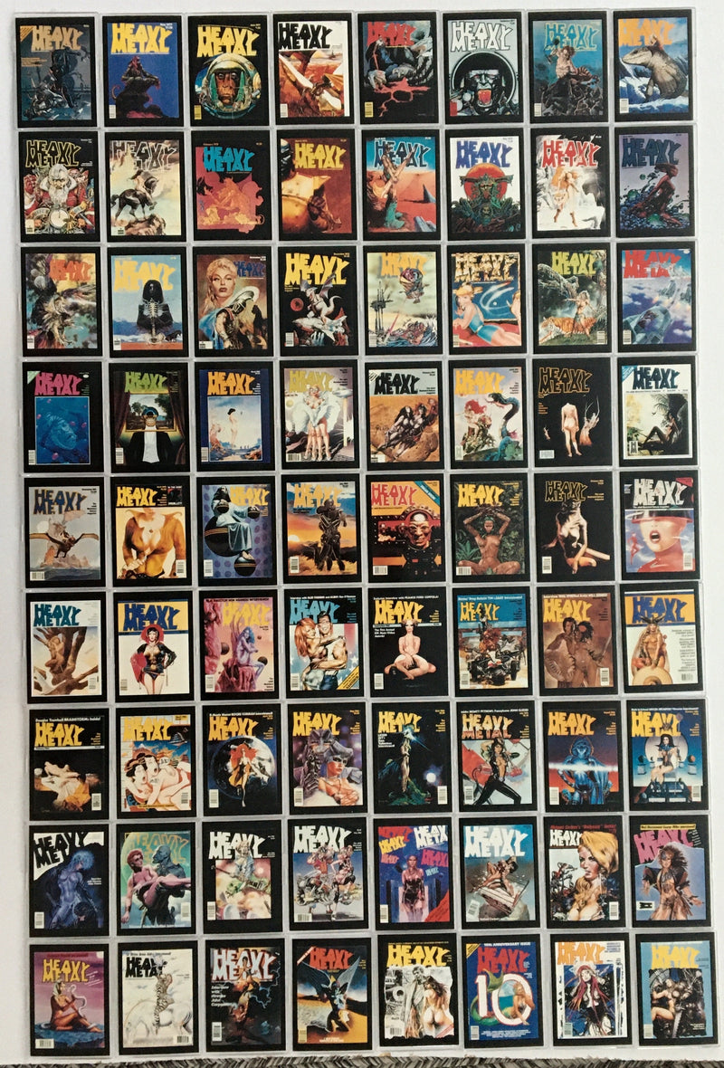 Heavy Metal The Art of Heavy Metal Magazine Covers Base Card Set 90 Cards   - TvMovieCards.com