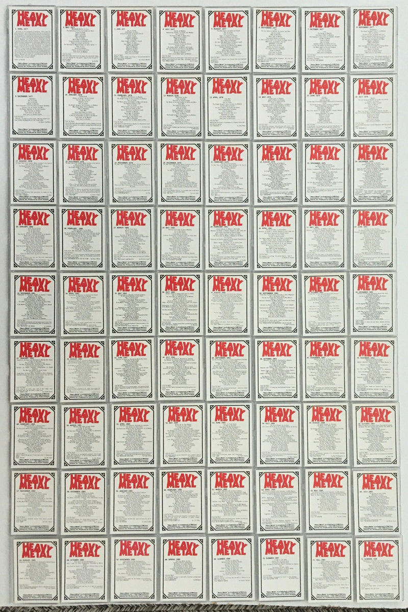 Heavy Metal The Art of Heavy Metal Magazine Covers Base Card Set 90 Cards   - TvMovieCards.com