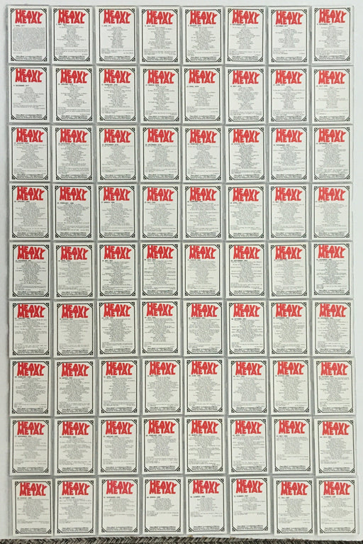 Heavy Metal The Art of Heavy Metal Magazine Covers Base Card Set 90 Cards   - TvMovieCards.com
