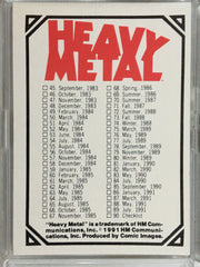 Heavy Metal The Art of Heavy Metal Magazine Covers Base Card Set 90 Cards   - TvMovieCards.com