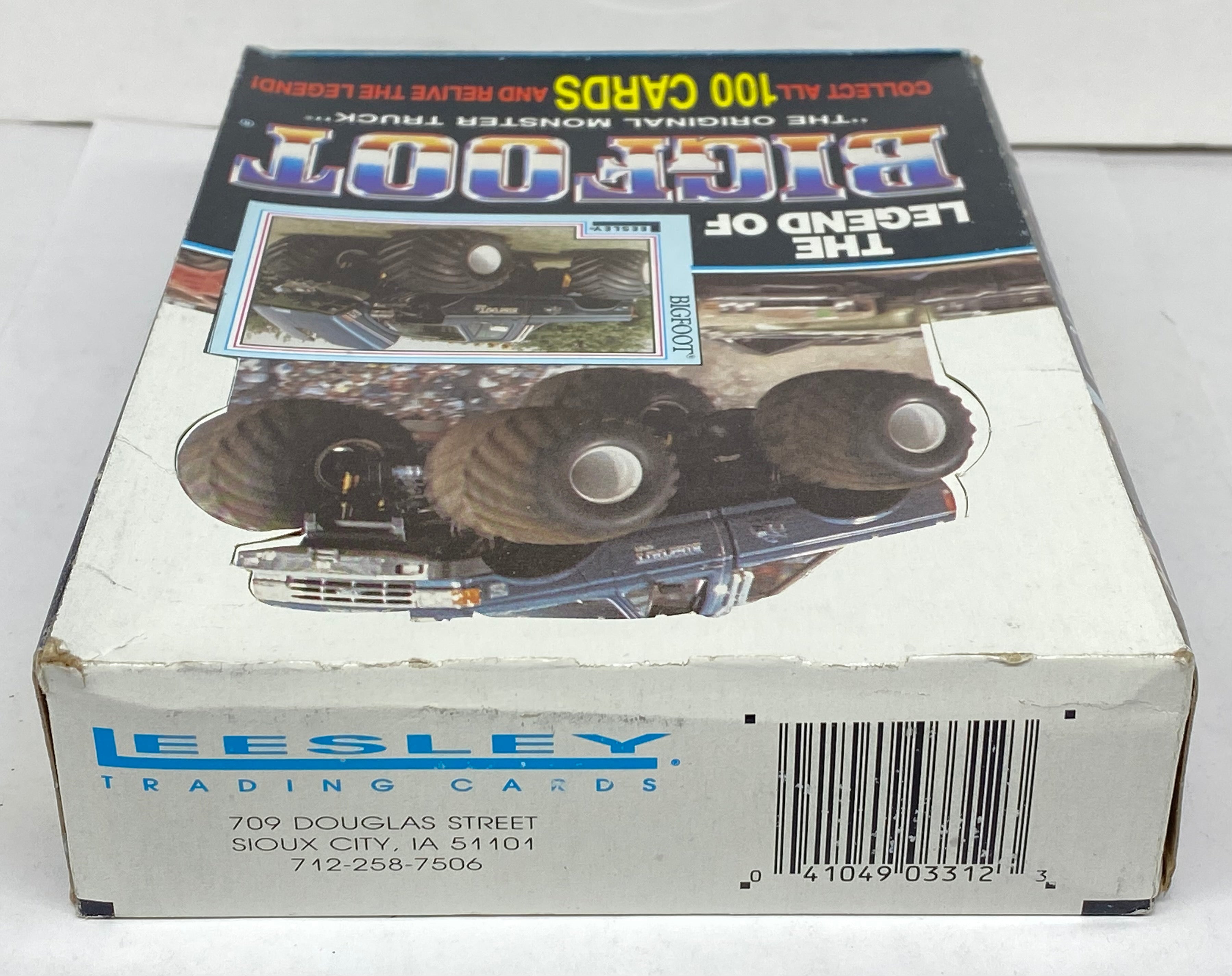 1988 The Legend of Bigfoot Monster Truck Trading Card Wax Box 48