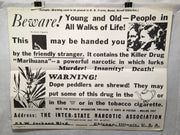 1970 Insanity Chicago Poster - US Government Marijuana Warning- N 118   - TvMovieCards.com
