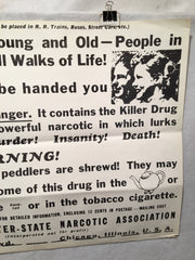 1970 Insanity Chicago Poster - US Government Marijuana Warning- N 118   - TvMovieCards.com