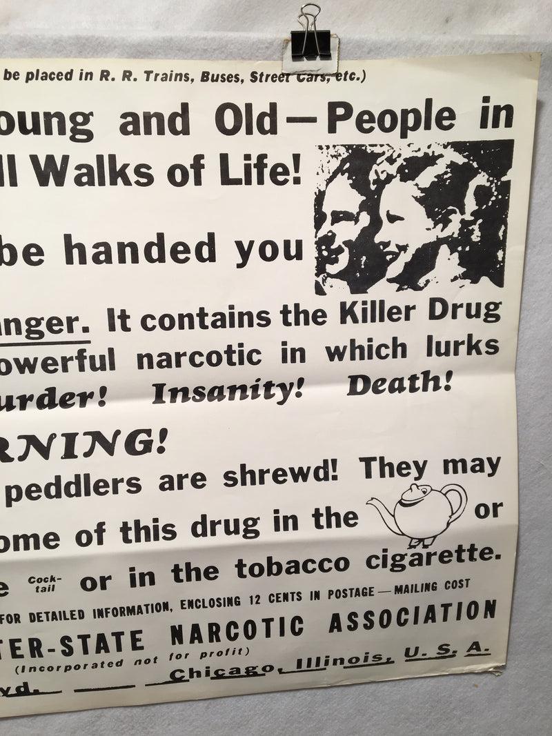 1970 Insanity Chicago Poster - US Government Marijuana Warning- N 118   - TvMovieCards.com