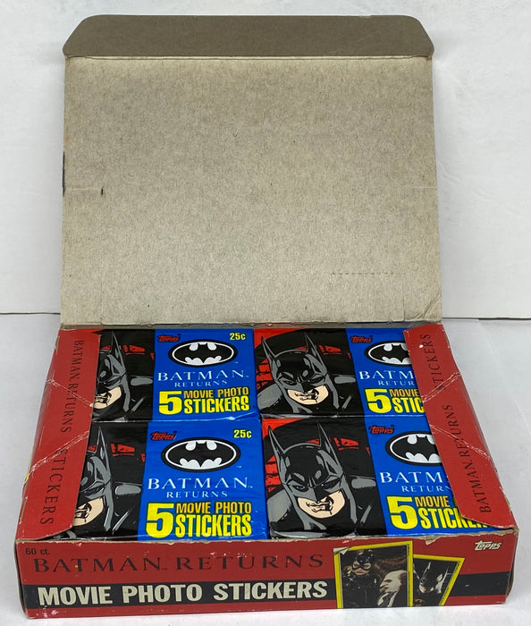 1992 Batman Returns Movie Photo Stickers Trading Card Wax Box 60 Packs Topps   - TvMovieCards.com