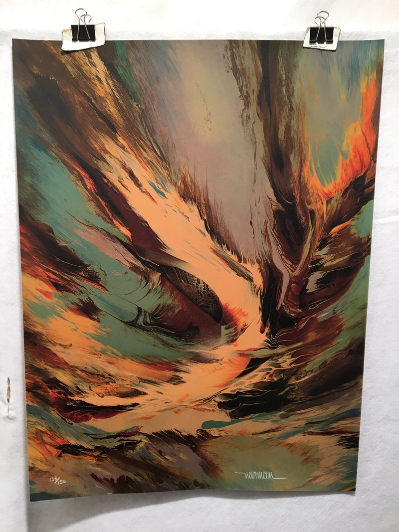 Leonardo Nierman "Le Vent Eternel" Intuition de L'Univers Signed Lithograph   - TvMovieCards.com