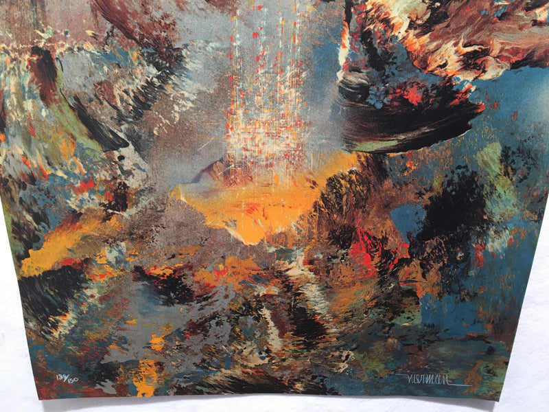 Leonardo Nierman "Chateaux" Intuition de L'Univers Signed Lithograph   - TvMovieCards.com