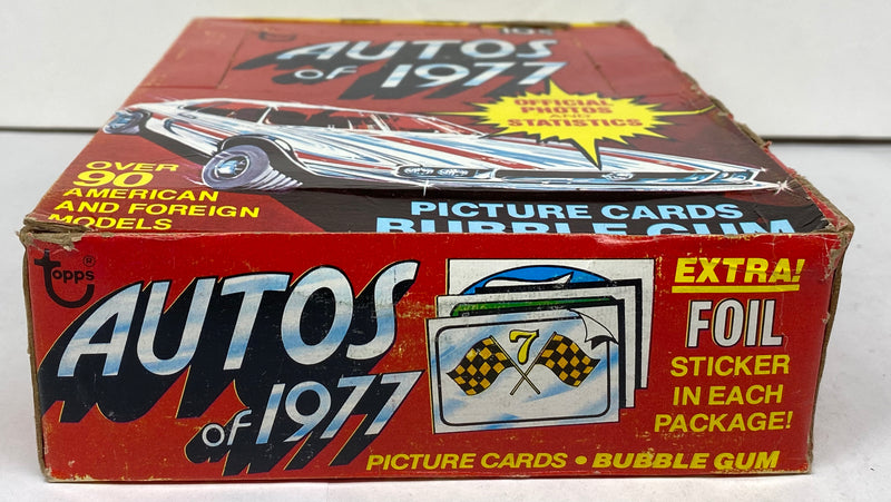 Autos of 1977 Vintage Trading Card Wax Box Full 36 Packs Topps   - TvMovieCards.com