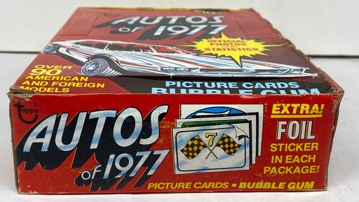 Autos of 1977 Vintage Trading Card Wax Box Full 36 Packs Topps   - TvMovieCards.com