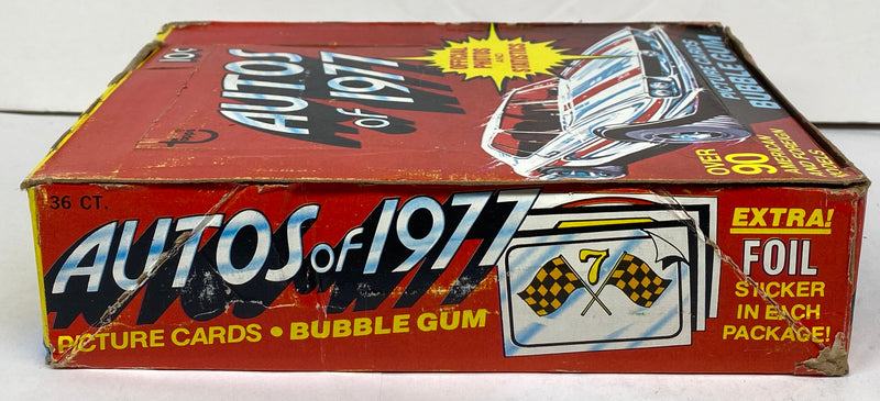 Autos of 1977 Vintage Trading Card Wax Box Full 36 Packs Topps   - TvMovieCards.com