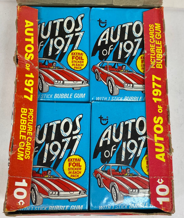 Autos of 1977 Vintage Trading Card Wax Box Full 36 Packs Topps   - TvMovieCards.com