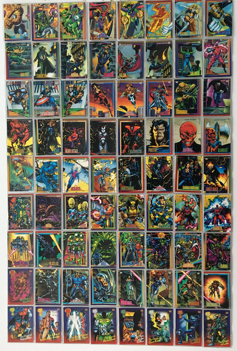 Marvel Universe 1993 Skybox 180 Base Trading Card Set   - TvMovieCards.com