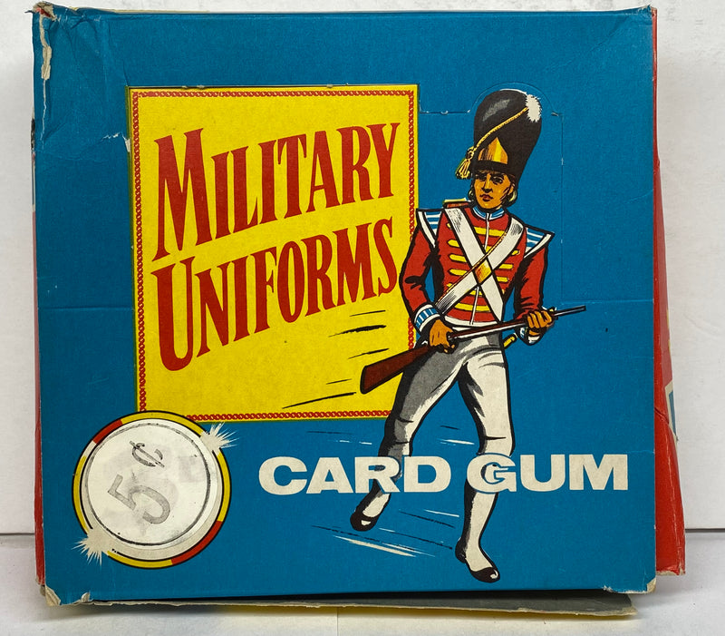1969 Chix Confectionery Military Uniforms Trading Card Wax Box Full 48 Packs   - TvMovieCards.com