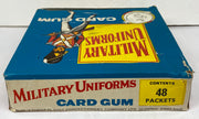 1969 Chix Confectionery Military Uniforms Trading Card Wax Box Full 48 Packs   - TvMovieCards.com