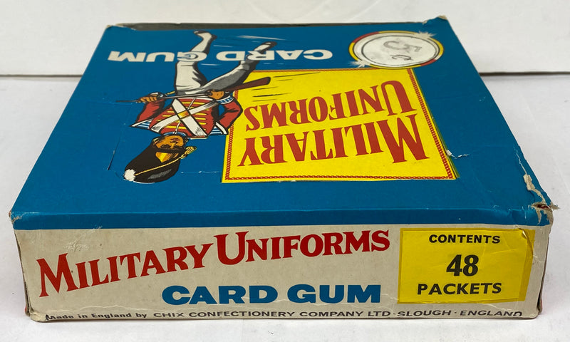 1969 Chix Confectionery Military Uniforms Trading Card Wax Box Full 48 Packs   - TvMovieCards.com