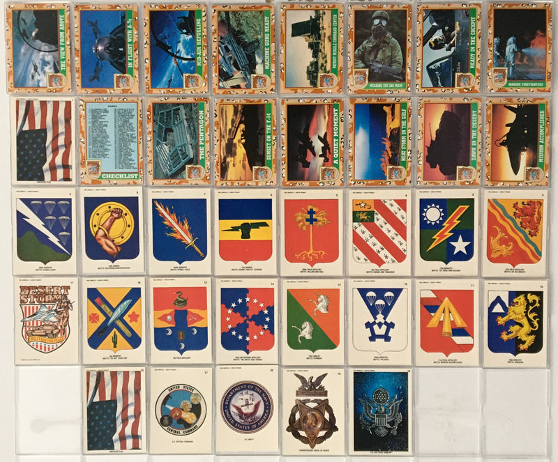 Desert Storm Gulf War Series 1 Card Set 88 Cards + 22 Sticker Cards Topps 1991   - TvMovieCards.com