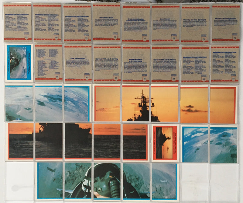 Desert Storm Gulf War Series 1 Card Set 88 Cards + 22 Sticker Cards Topps 1991   - TvMovieCards.com