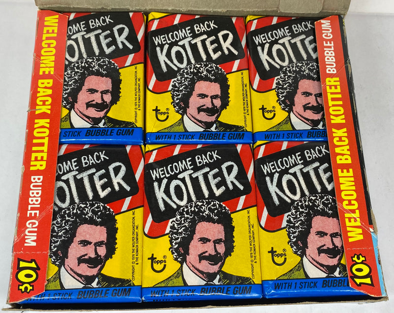 1976 Welcome Back Kotter Vintage Trading Card Wax Box Full 36 Packs Topps   - TvMovieCards.com