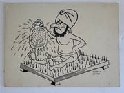 Bed of Nails Original Art Comic Panel by Tony Chikes (Tonee) 9" x 12.25"   - TvMovieCards.com