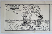 Sailor Worms Desert Island Original Art Comic Strip Panel by Tony Chikes (Tonee)   - TvMovieCards.com