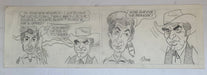 Davy Crockett Original Art Comic Strip Panel by Tony Chikes (Tonee) 6 x 19"   - TvMovieCards.com