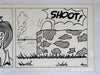 Bonanza Original Art Comic Strip Panel by Tony Chikes (Tonee) 6 x 19"   - TvMovieCards.com