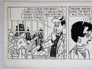 Freddie Original Art Comic Strip Panel by Tony Chikes (Tonee) 6 x 19"   - TvMovieCards.com