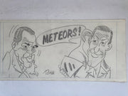 Ed Sullivan Original Art Comic Strip Panel by Tony Chikes (Tonee) 5 x 19"   - TvMovieCards.com