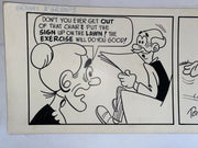 Granny N' Gramps Original Art Comic Strip Panel by Tony Chikes (Tonee) 6 x 22"   - TvMovieCards.com