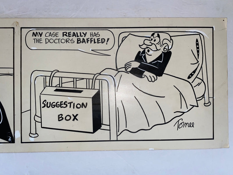 Granny N' Gramps Original Art Comic Strip Panel by Tony Chikes (Tonee) 6 x 22"   - TvMovieCards.com