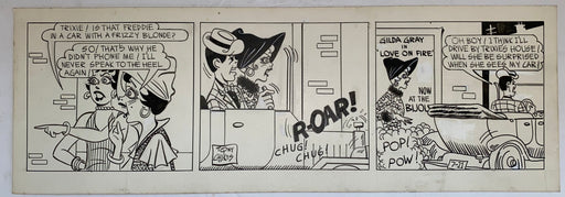 Freddie Original Art Comic Strip Panel by Tony Chikes (Tonee) 6 x 19"   - TvMovieCards.com