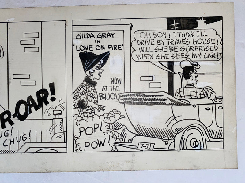 Freddie Original Art Comic Strip Panel by Tony Chikes (Tonee) 6 x 19"   - TvMovieCards.com
