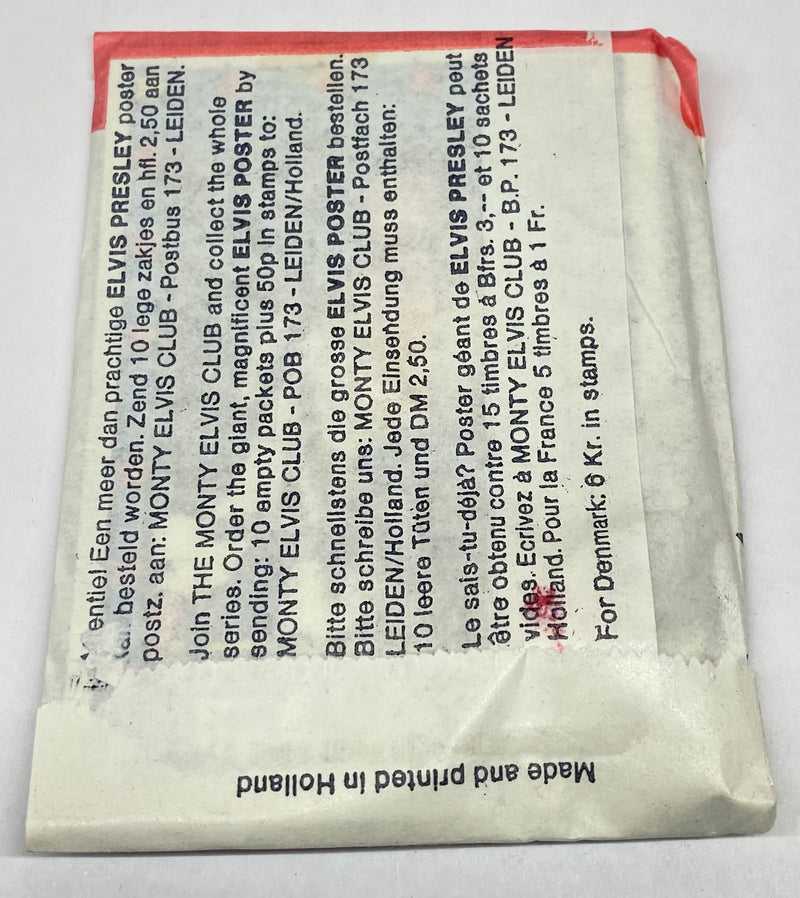 1978 Elvis Presley Vintage Trading Card Box 94 Packs Monty Gum Holland   - TvMovieCards.com