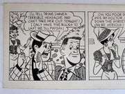Freddie Original Art Comic Strip Panel by Tony Chikes (Tonee) 6 x 19"   - TvMovieCards.com