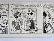 Freddie Original Art Comic Strip Panel by Tony Chikes (Tonee) 6 x 19"   - TvMovieCards.com