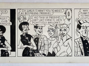 Freddie Original Art Comic Strip Panel by Tony Chikes (Tonee) 6 x 19"   - TvMovieCards.com