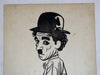 Charlie Chaplin Original Art Comic Strip Panel by Tony Chikes (Tonee) 10 x 15"   - TvMovieCards.com