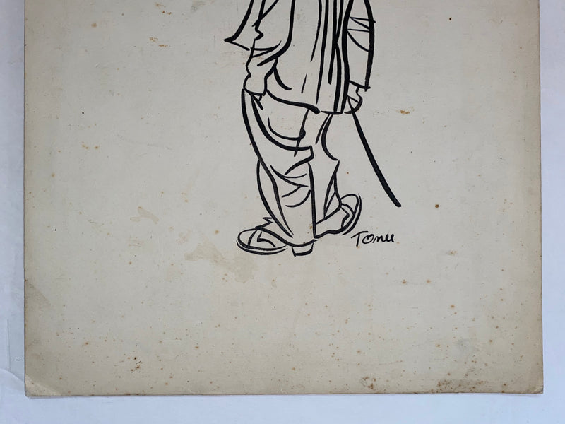 Charlie Chaplin Original Art Comic Strip Panel by Tony Chikes (Tonee) 10 x 15"   - TvMovieCards.com