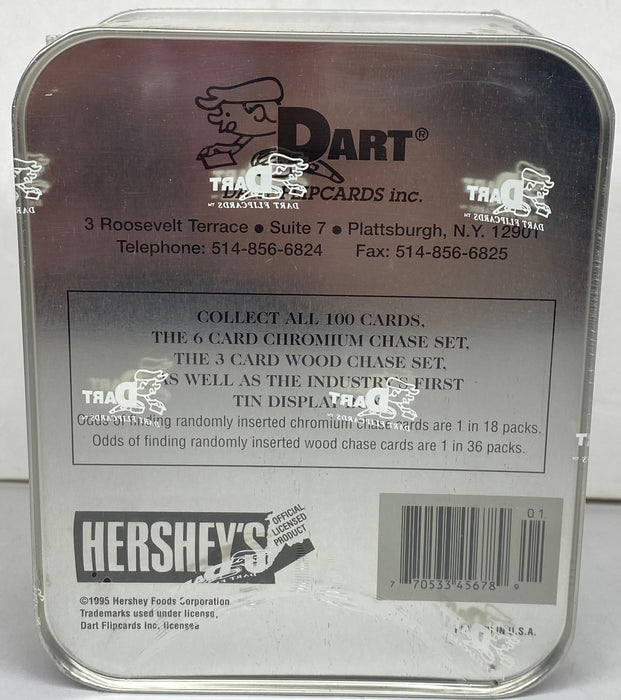 1995 Hershey's Chocolate Collector Series Tin Trading Card Box 36 Packs Dart   - TvMovieCards.com