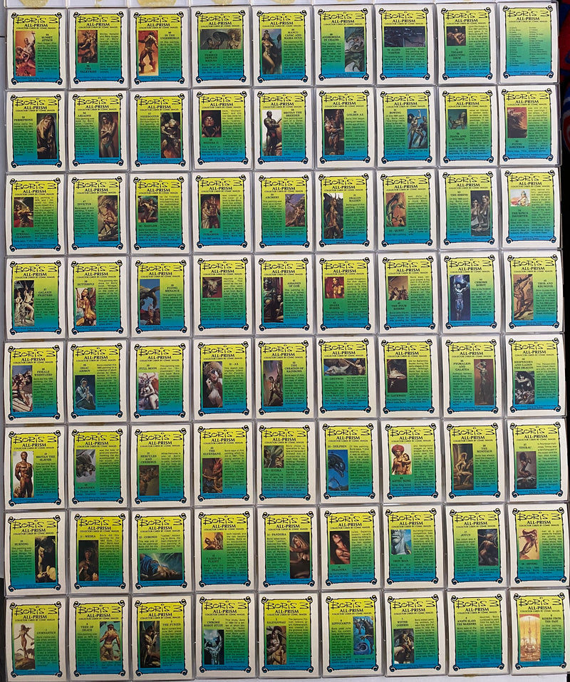 Boris Series 3 All Prism Base Card Set 72 Prism Cards 1993 Comic Images   - TvMovieCards.com