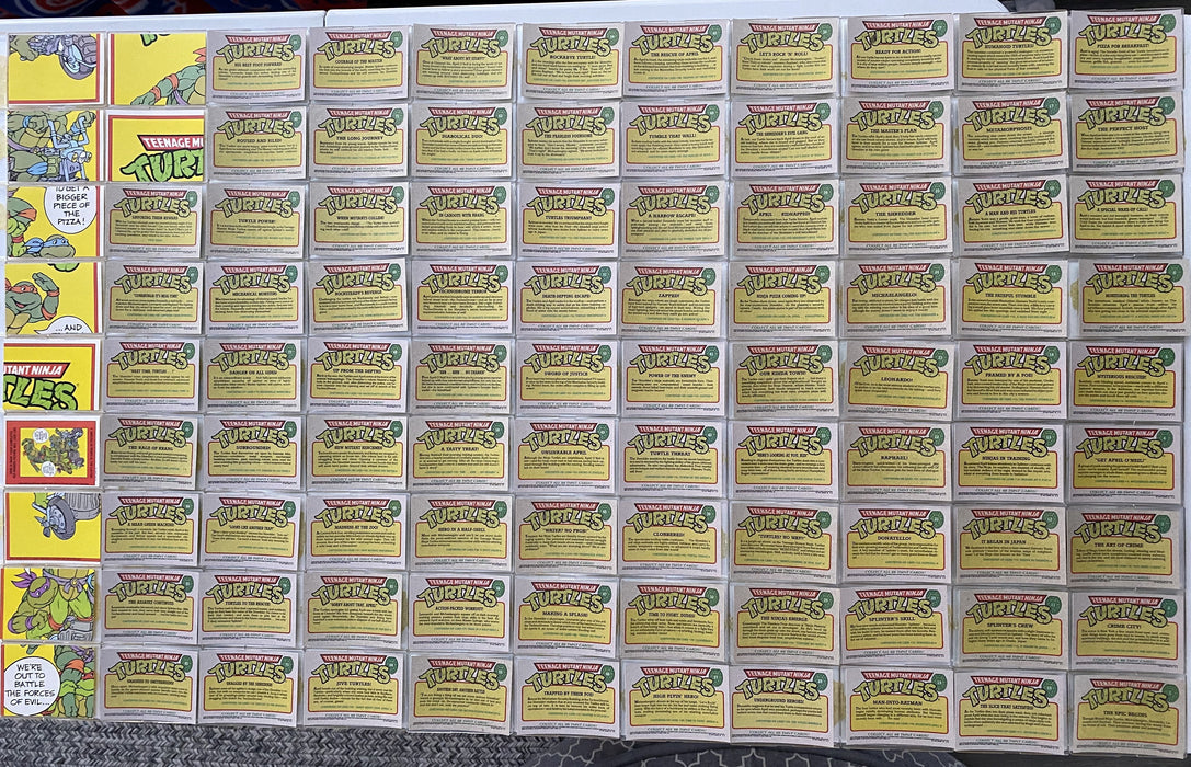 Teenage Mutant Ninja Turtles Cartoon Series 1 Card Set & Sticker Card Set Topps - TvMovieCards.com