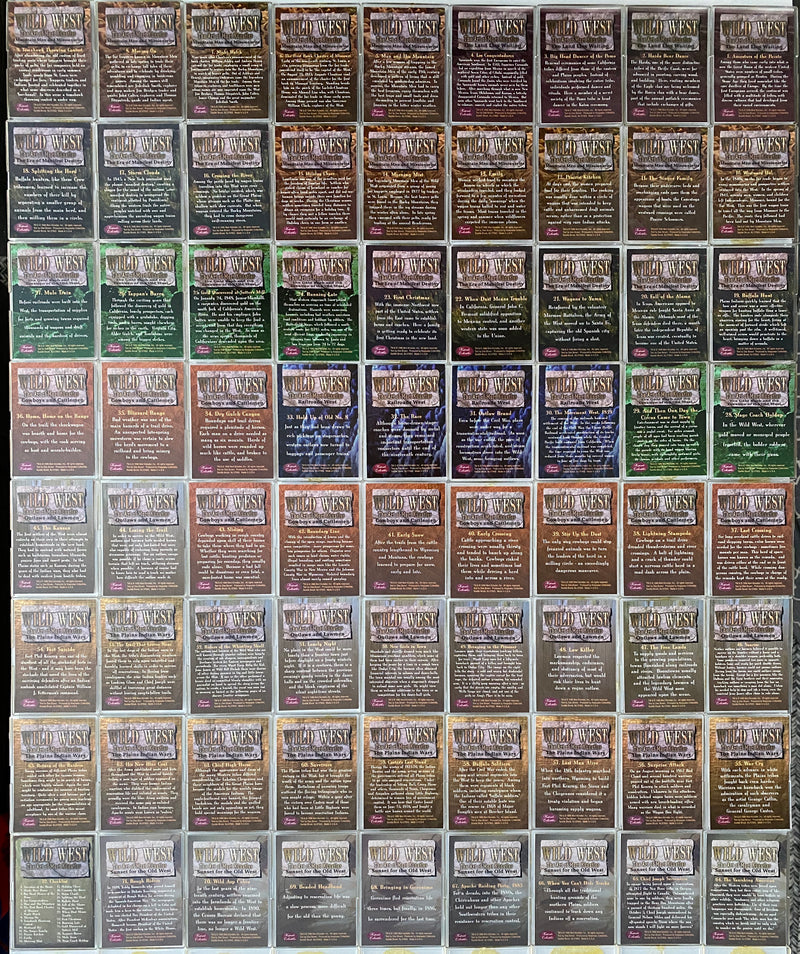 Wild West The Art of Mort Kunstler Base Card Set 72 Cards Cowboys Indians 1996 - TvMovieCards.com